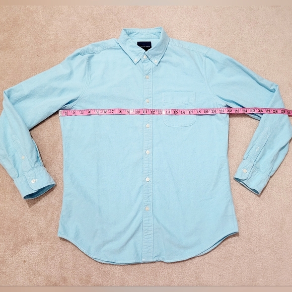 American Eagle Shirt Men's Size Medium Blue Classic Fit Button Up 100% Cotton - Picture 4 of 8